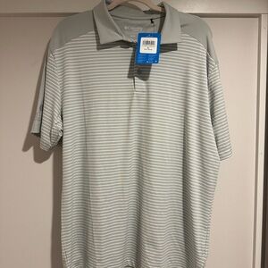 Columbia Men's Striped Polo Shirt - Light Gray